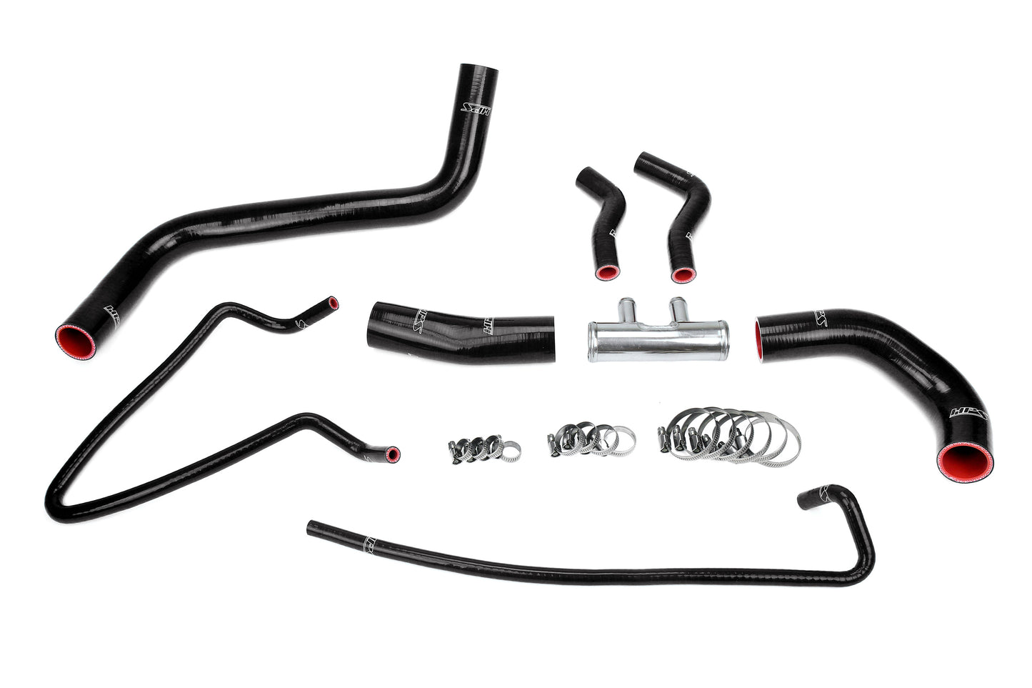 HPS Performance 3-ply Reinforced Silicone Replaces Rubber Radiator Coolant Hoses 57-2064-BLK