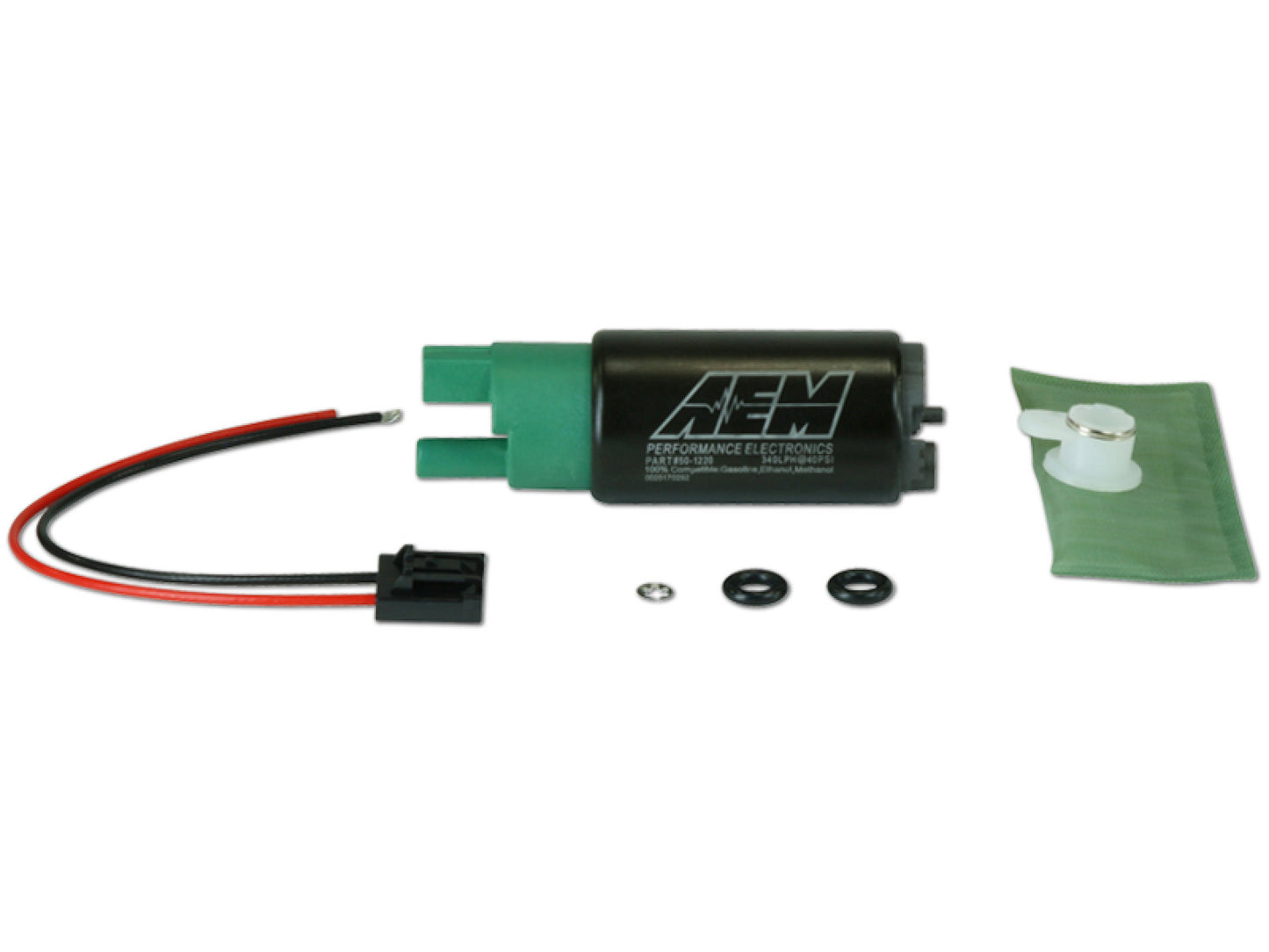 AEM 50-1220 E85-Compatible High Flow In-Tank Fuel Pump (340lph) 50-1220