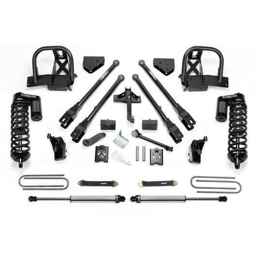 Fabtech 6" 4LINK SYS W/DLSS 4.0 C/O & RR DLSS 05-07 FORD F250 4WD W/O FACTORY OVERLOAD K2014DL