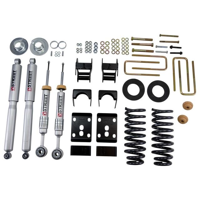BELLTECH 981SP LOWERING KITS Front And Rear Complete Kit W/ Street Performance Shocks 2009-2013 Ford F150 Ext Cab Short Bed 2 in. or 3 in. F/4 in. R drop W/ Street Performance Shocks