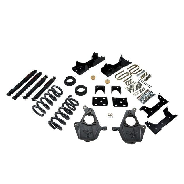 BELLTECH 667ND LOWERING KITS Front And Rear Complete Kit W/ Nitro Drop 2 Shocks 2001-2006 Chevrolet Silverado/Sierra (Std Cab) 4 in. or 5 in. F/6 in. R drop W/ Nitro Drop II Shocks