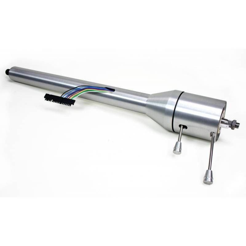 IDIDIT Retrofit 64.5-66.5 GM Style Mustang; Tilt Floor Shift; Brushed Aluminum 1070647130