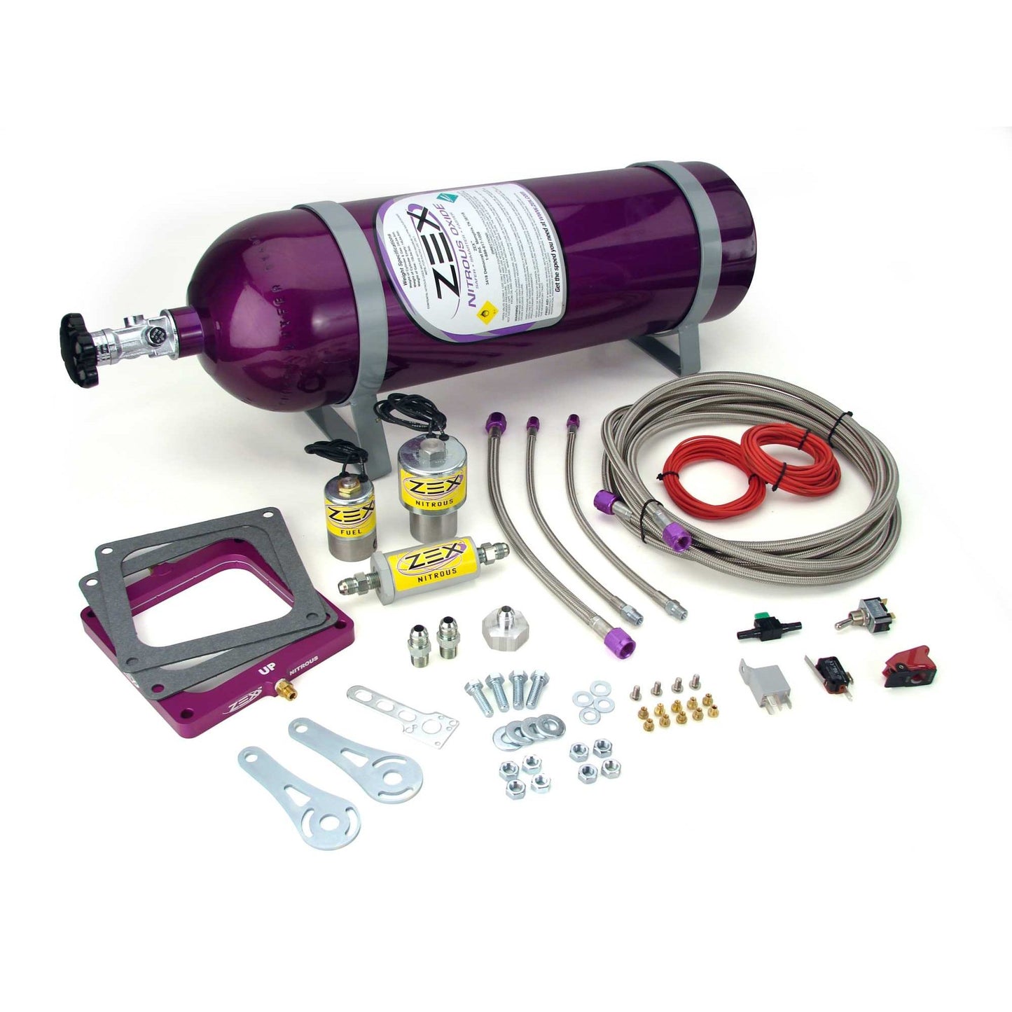 ZEX Dominator Flange Race Perimeter Plate System with 15lb Black Bottle 82310