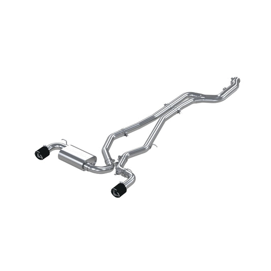 MBRP Exhaust T304 Stainless Steel 3" Cat Back Dual Rear with Carbon Fiber Tips S43003CF