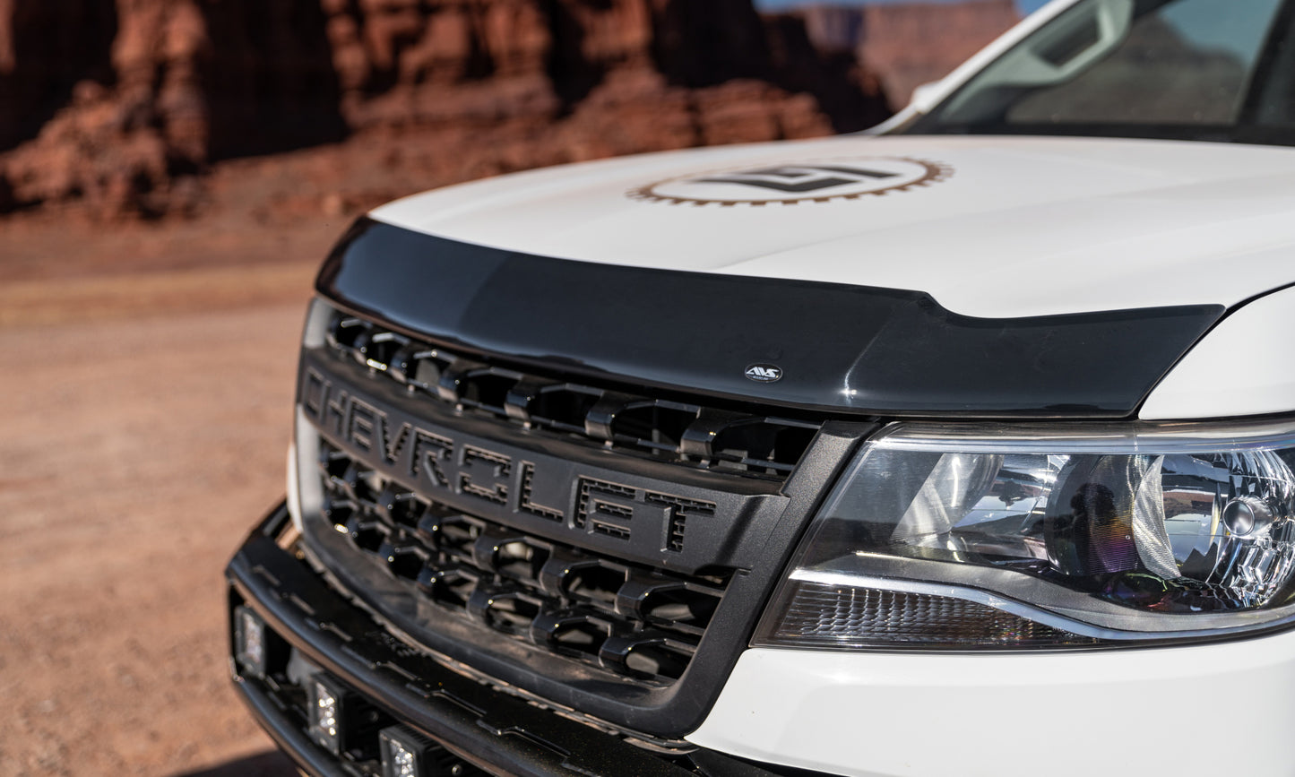 Auto Ventshade 322113 Aeroskin Flush Mount Dark Smoke Hood Protector For 2015-2022 Chevrolet Colorado