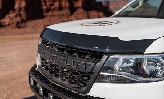 Auto Ventshade 322113 Aeroskin Flush Mount Dark Smoke Hood Protector For 2015-2022 Chevrolet Colorado