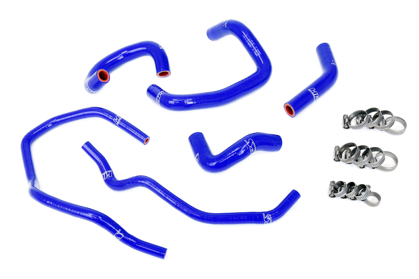 HPS Performance 3-ply Reinforced Silicone Replaces Rubber Heater And Throttle Body Coolant Hoses 57-2014-BLUE