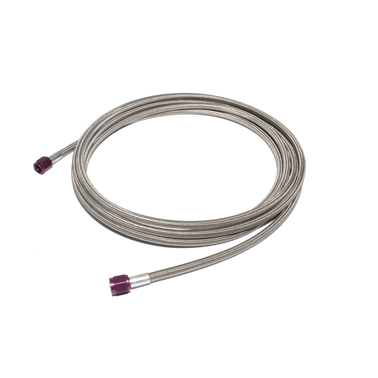 ZEX 16' (ft) Long -4AN Braided Hose with Purple Ends. NS6569