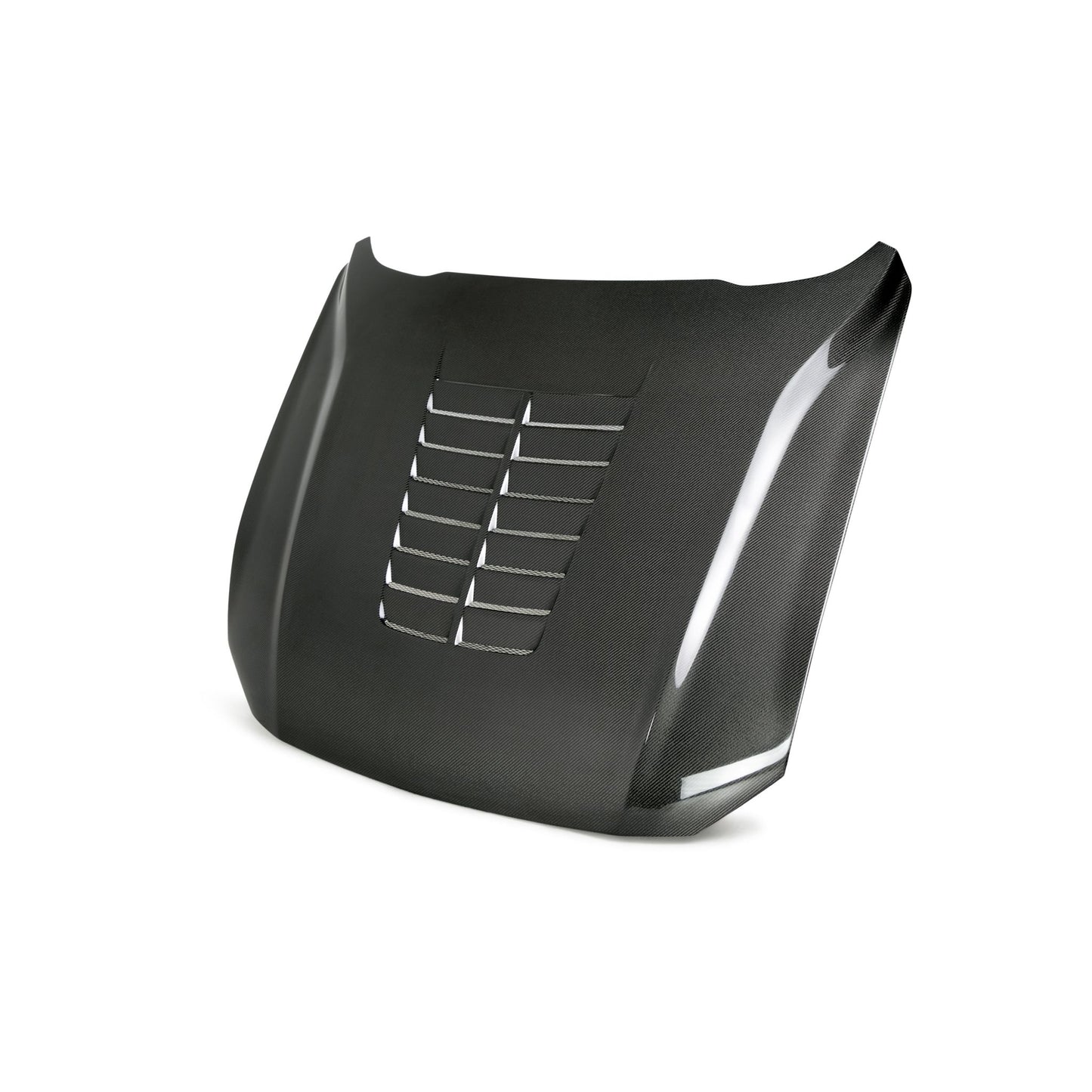 Anderson Composites AC-HD18FDMU-GT5-DS Type-GT5 double sided carbon fiber hood for 2018-2020 Ford Mustang