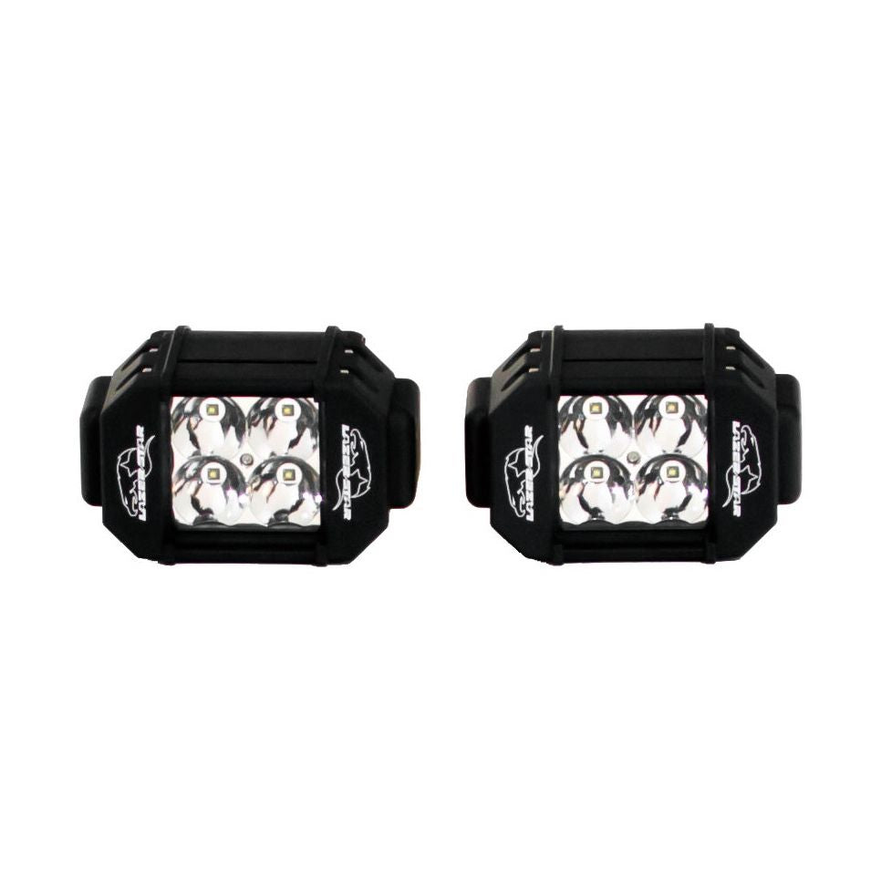 Lazer Star Lights 4" - 3 WATT / 4 LED / DOUBLE ROW/ SPOT - PAIR 2304019