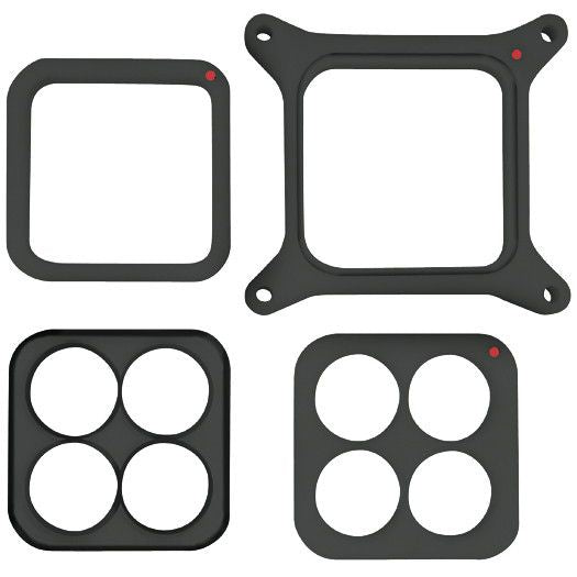 Proform Engine Carburetor Spacer Kit; Trackside Kit Has 4-Hole 67160C