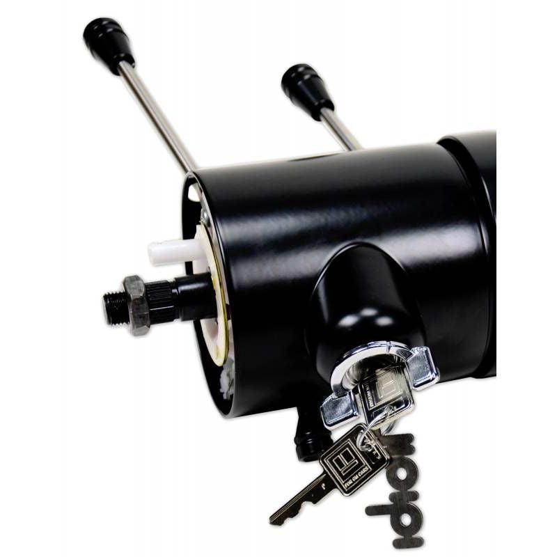 IDIDIT Universal 38 1/4" 9-bolt Tilt/Tele; Column Shift w/Ignition; Black Powder Coat 1590350051