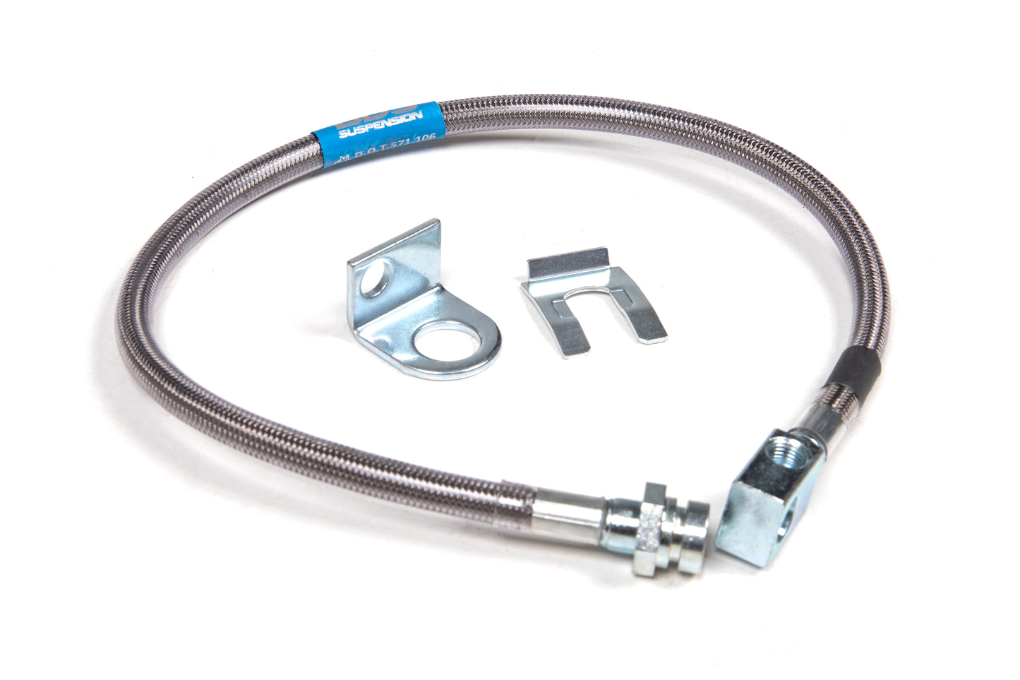 BDS SUSPENSION Rear Brake Line - Stainless Steel - Fits 4-6.5 Inch Lift - Jeep Wrangler YJ (87-95) BDS104007