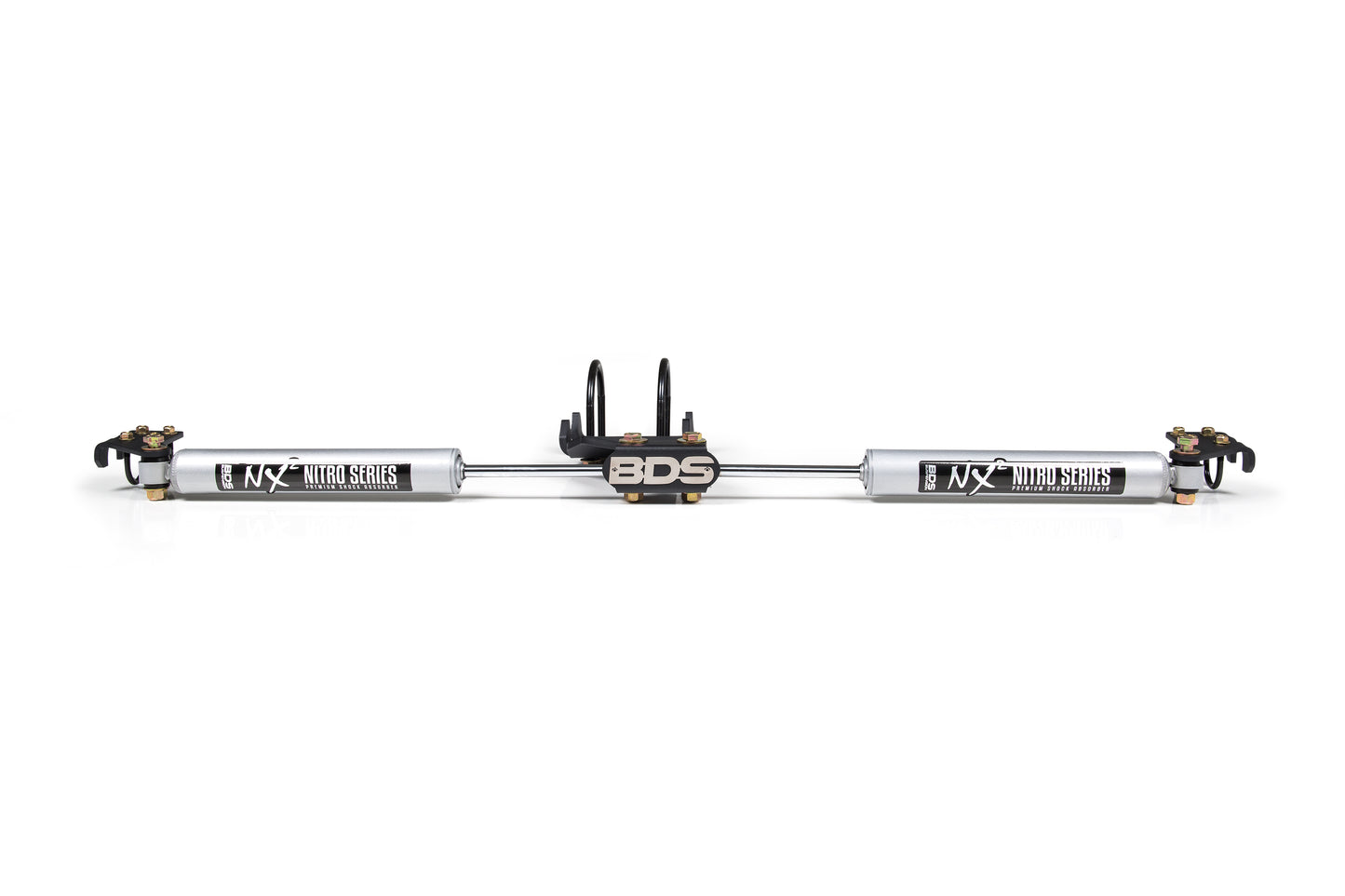 BDS SUSPENSION Dual Steering Stabilizer Kit W/ NX2 Shocks - Ford F250/F350 Super Duty (05-24) 4WD BDS2022DH