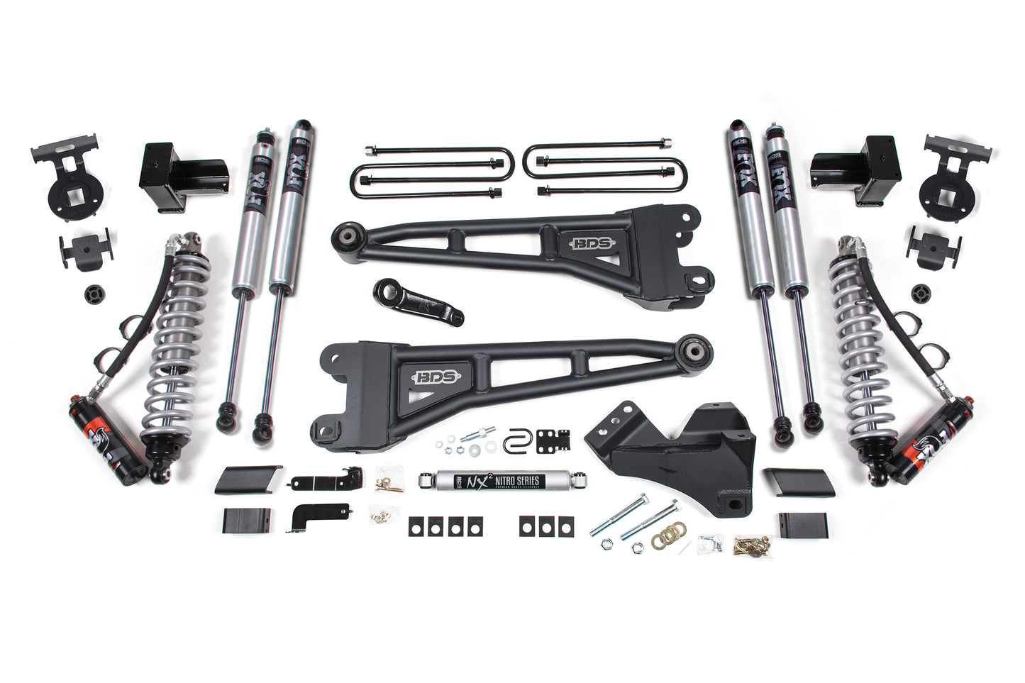 BDS SUSPENSION 5 Inch Lift Kit W/ Radius Arm - FOX 2.5 Performance Elite Coil-Over Conversion - Ford F250/F350 Super Duty (20-22) 4WD - Diesel BDS1551FPE