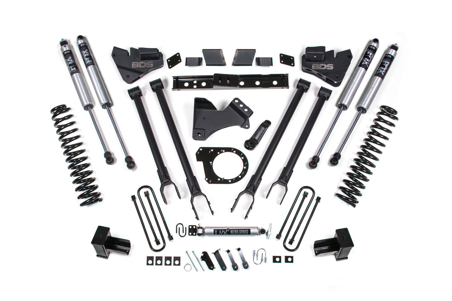 BDS SUSPENSION 6 Inch Lift Kit W/ 4-Link - Ford F350 Super Duty DRW (20-22) 4WD - Diesel BDS1574FS
