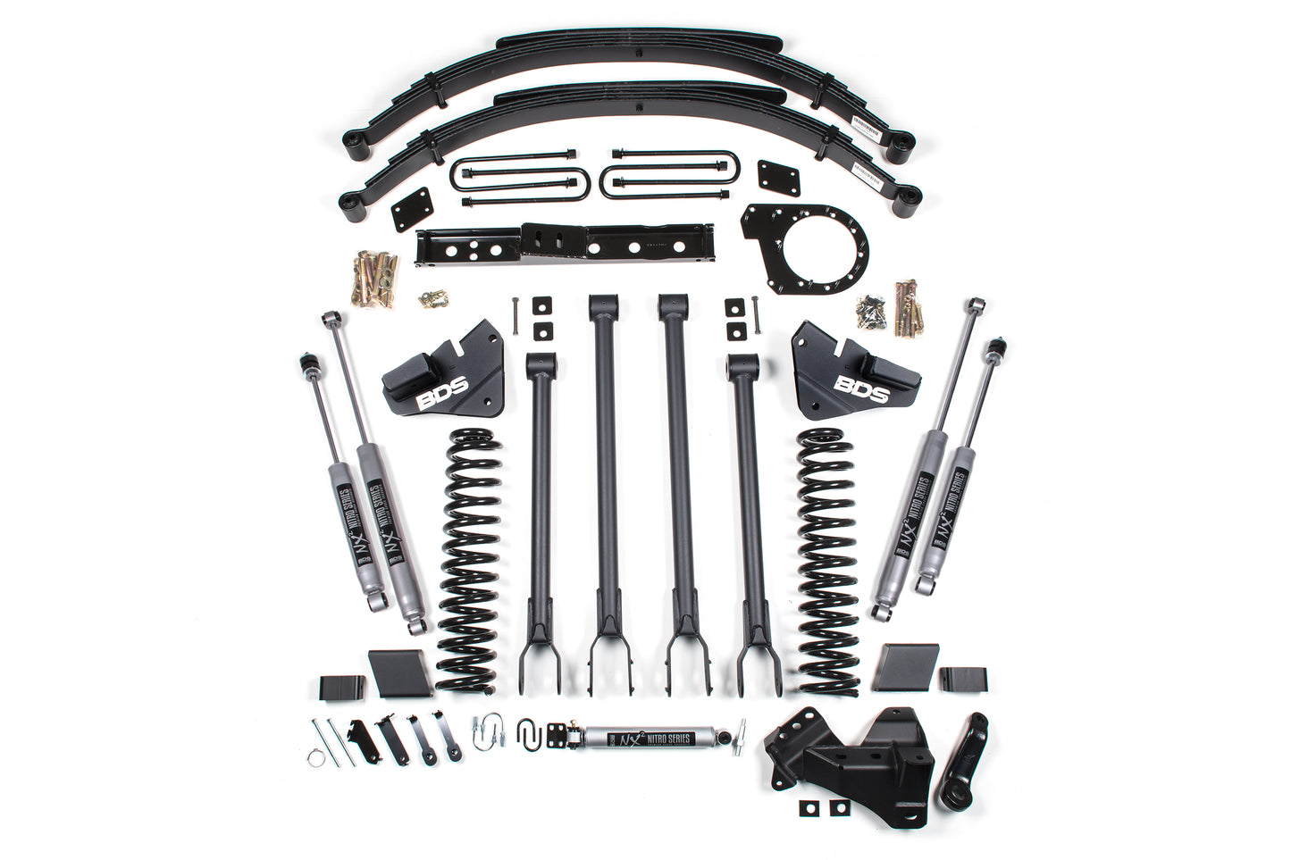 BDS SUSPENSION 6 Inch Lift Kit - 4-Link Conversion - Ford F250/F350 Super Duty (17-19) 4WD - Diesel BDS1529H