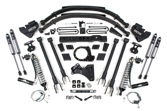 8 Inch Lift Kit - 4-Link & FOX 2.5 Coil-Over Conversion - Ford F250/F350 Super Duty (17-19) 4WD - Diesel