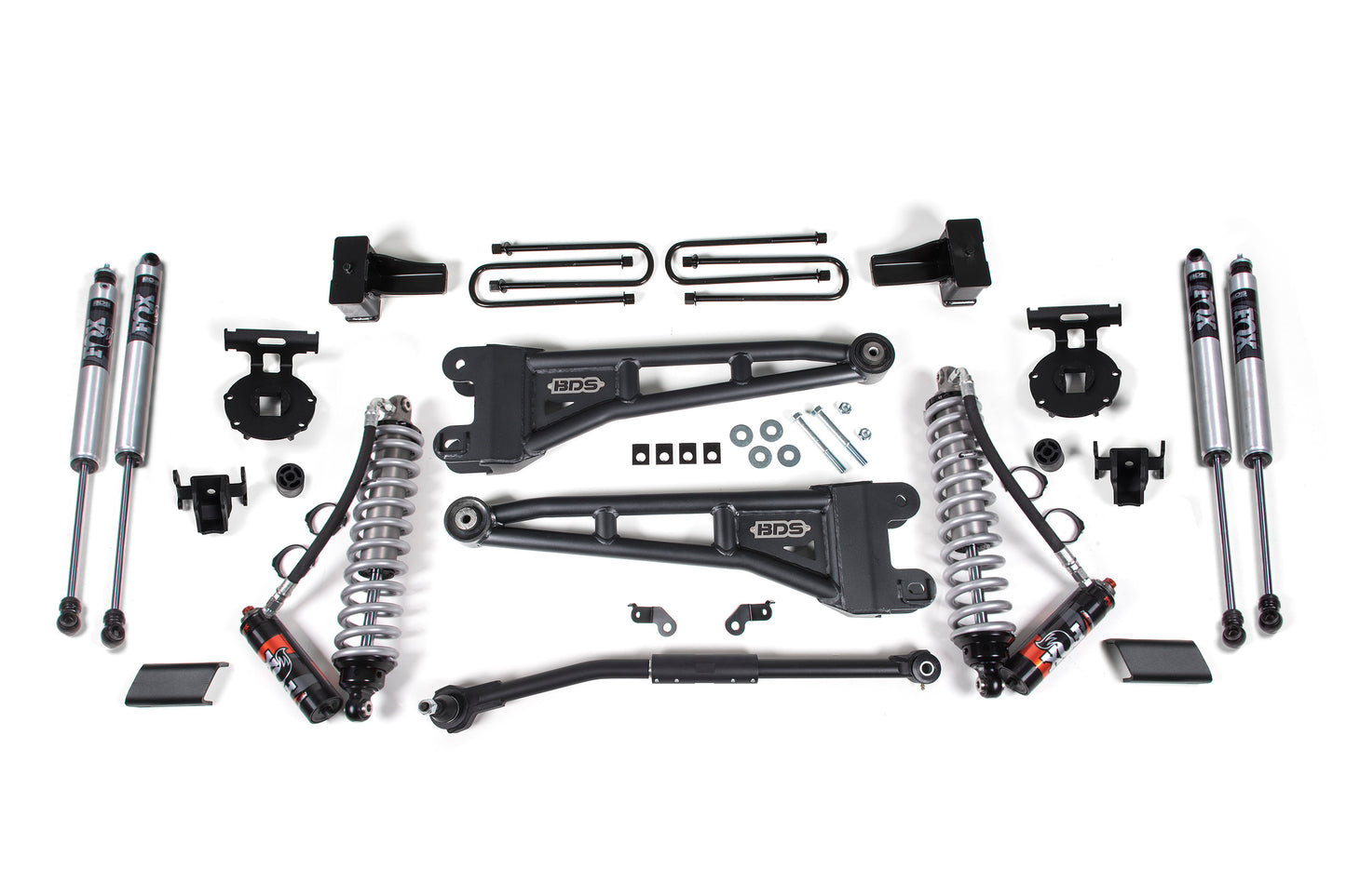 BDS SUSPENSION 2.5 Inch Lift Kit W/ Radius Arm - FOX 2.5 Performance Elite Coil-Over Conversion - Ford F250/F350 Super Duty (17-19) 4WD - Diesel BDS1543FPE