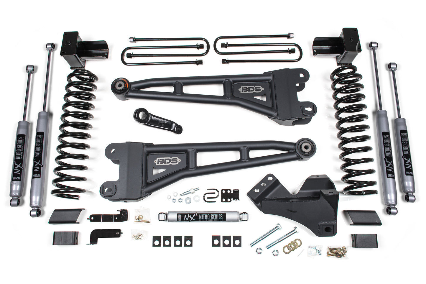 BDS SUSPENSION 5 Inch Lift Kit W/ 4-Link - Ford F250/F350 Super Duty (20-22) 4WD - Gas BDS1568H
