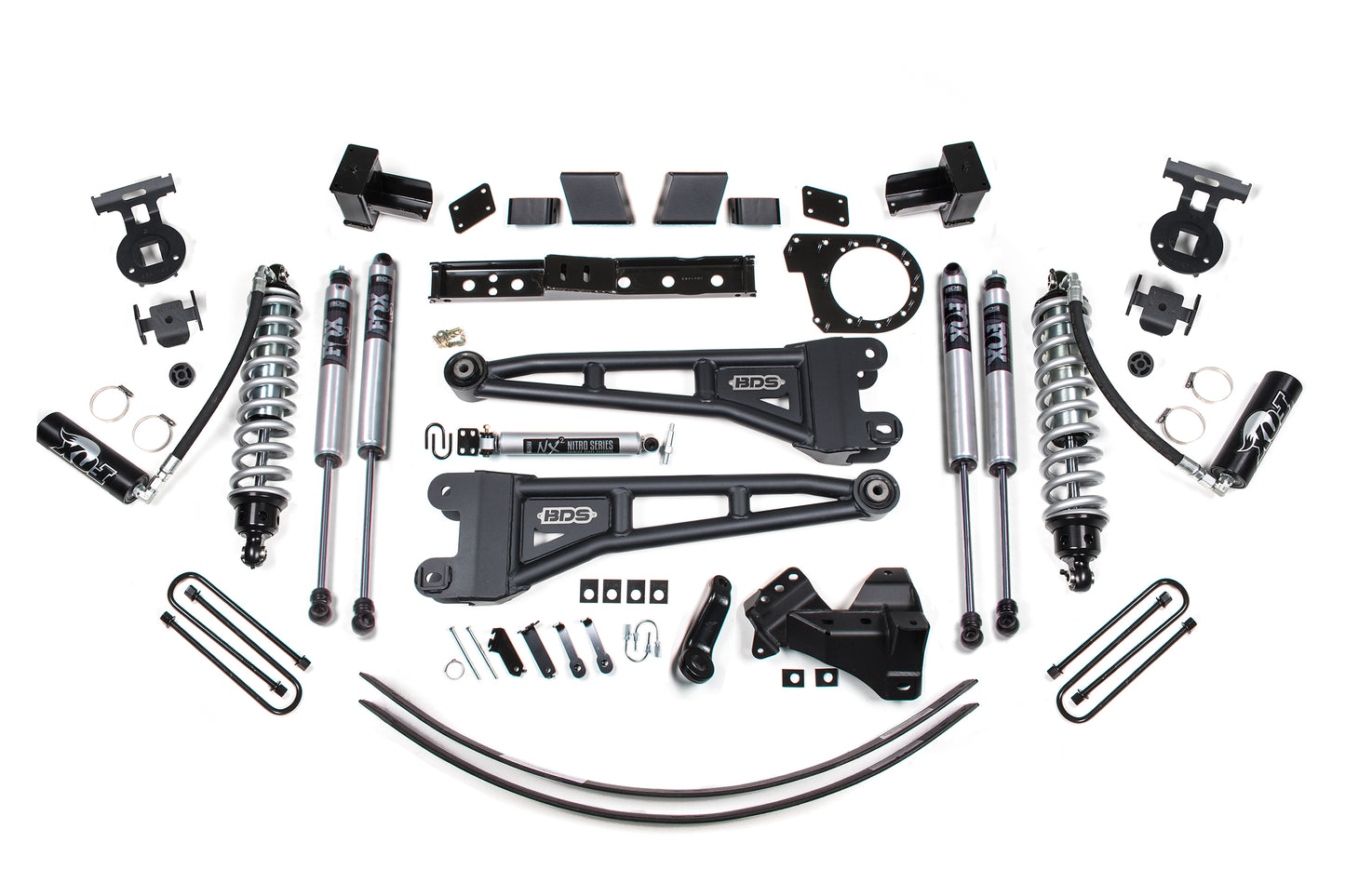 BDS SUSPENSION 6 Inch Lift Kit W/ Radius Arm - FOX 2.5 Coil-Over Conversion - Ford F250/F350 Super Duty (17-19) 4WD - Diesel BDS1580F