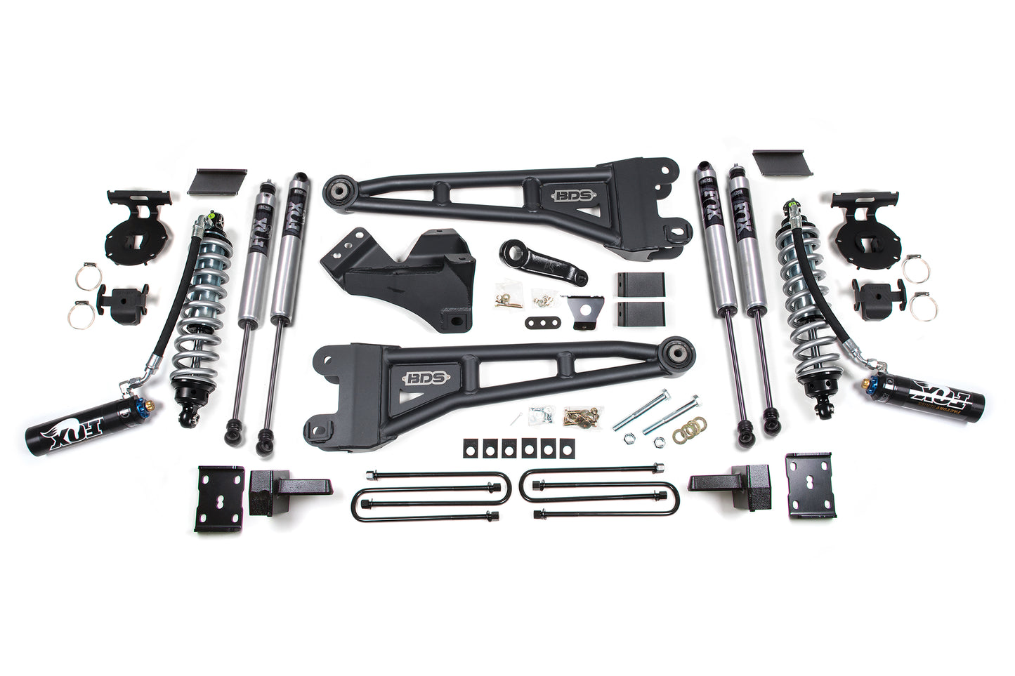BDS SUSPENSION 4 Inch Lift Kit W/ Radius Arm - FOX 2.5 Coil-Over Conversion - Ford F250/F350 Super Duty (11-16) 4WD - Diesel BDS1596FDSC
