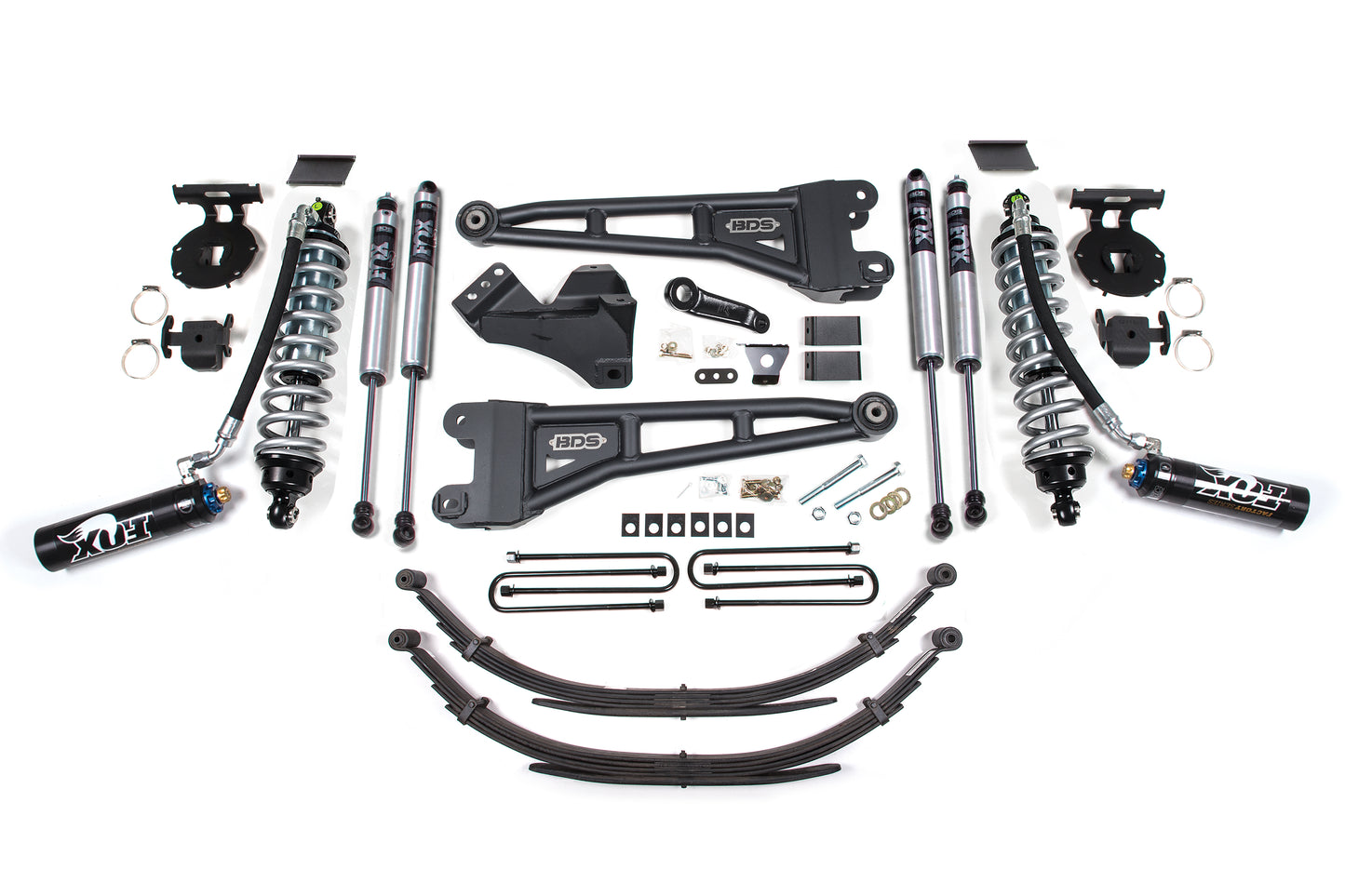 BDS SUSPENSION 4 Inch Lift Kit W/ Radius Arm - FOX 2.5 Coil-Over Conversion - Ford F250/F350 Super Duty (11-16) 4WD - Diesel BDS1597FDSC