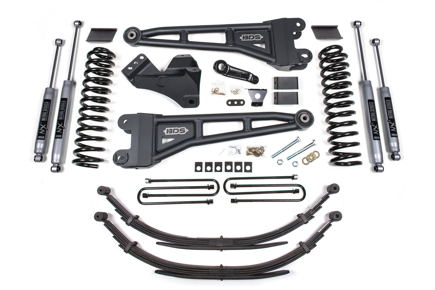 BDS SUSPENSION 4 Inch Lift Kit W/ Radius Arm - Ford F250/F350 Super Duty (11-16) 4WD - Diesel BDS1597H