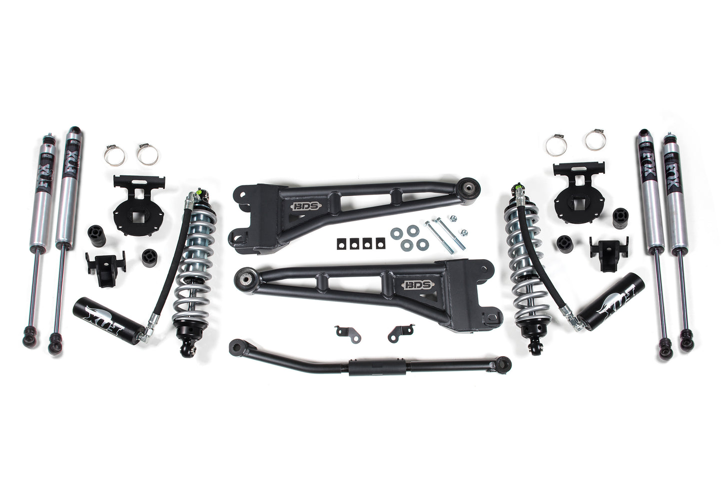 BDS SUSPENSION 2.5 Inch Lift Kit W/ Radius Arm - FOX 2.5 Coil-Over Conversion - Ford F250/F350 Super Duty (11-16) 4WD - Diesel BDS1928F