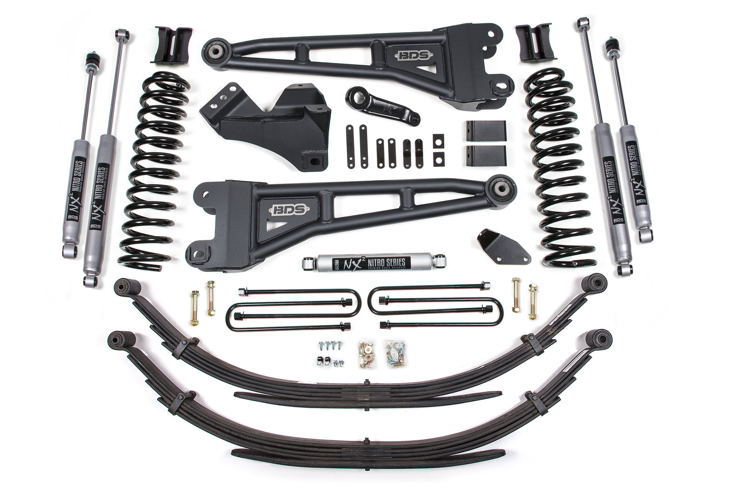 BDS SUSPENSION 4 Inch Lift Kit W/ Radius Arm - Ford F250/F350 Super Duty (05-07) 4WD - Diesel BDS1933H
