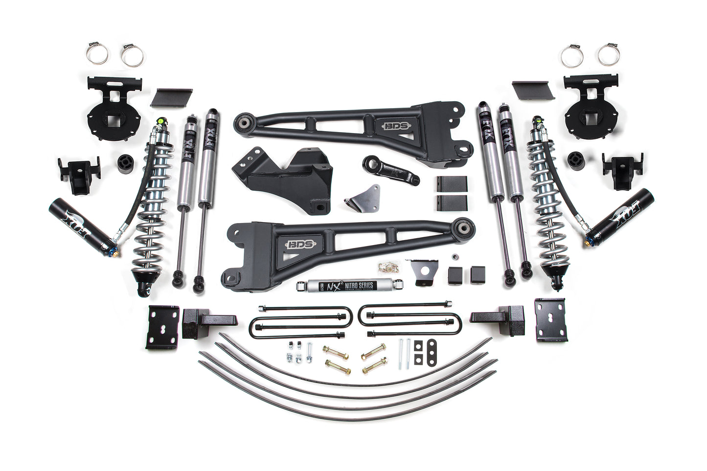 BDS SUSPENSION 6 Inch Lift Kit W/ Radius Arm - FOX 2.5 Coil-Over Conversion - Ford F250/F350 Super Duty (05-07) 4WD - Diesel BDS1946FDSC
