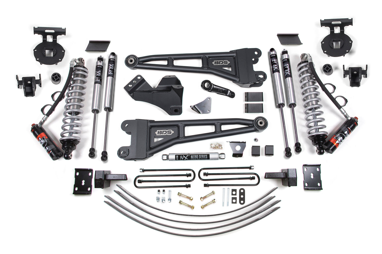 BDS SUSPENSION 6 Inch Lift Kit W/ Radius Arm - FOX 2.5 Performance Elite Coil-Over Conversion - Ford F250/F350 Super Duty (05-07) 4WD - Diesel BDS1946FPE