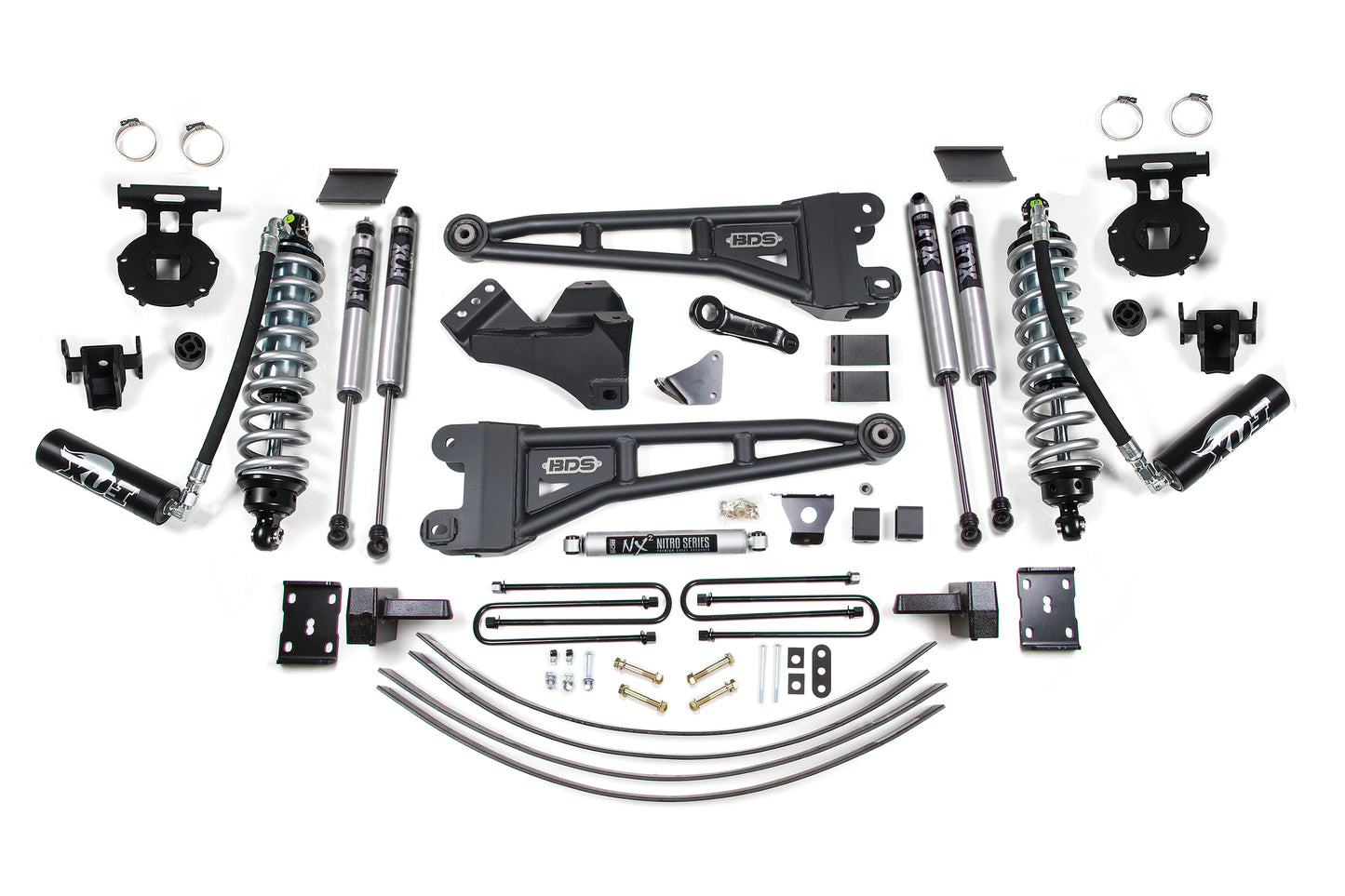 BDS SUSPENSION 6 Inch Lift Kit W/ Radius Arm - FOX 2.5 Coil-Over Conversion - Ford F250/F350 Super Duty (05-07) 4WD - Diesel BDS1946F