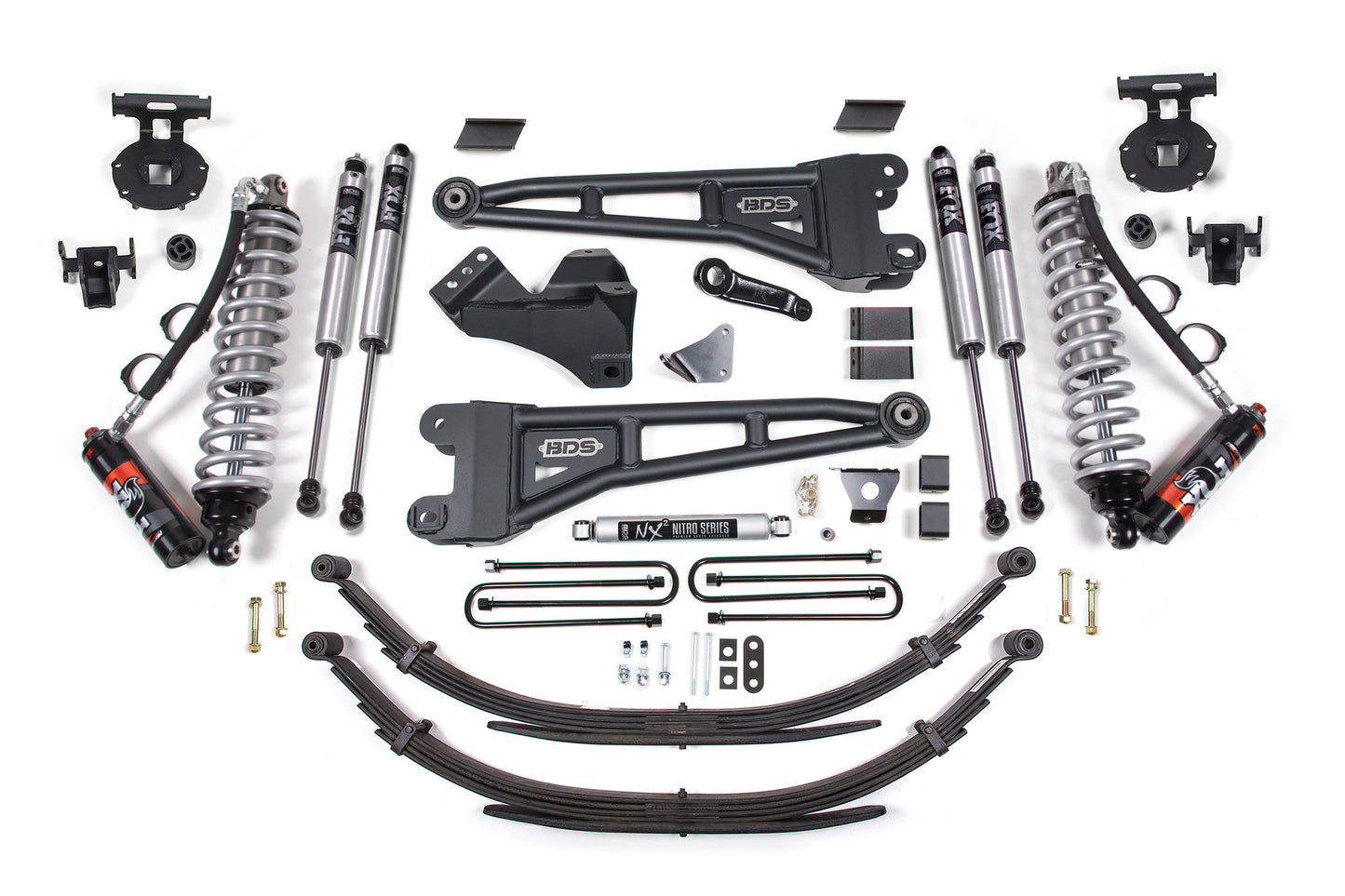 BDS SUSPENSION 6 Inch Lift Kit W/ Radius Arm - FOX 2.5 Performance Elite Coil-Over Conversion - Ford F250/F350 Super Duty (05-07) 4WD - Diesel BDS1947FPE