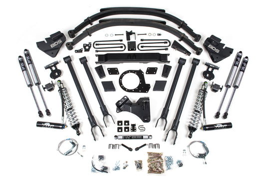 9 Inch Lift Kit W/ 4-Link - FOX 2.5 Coil-Over Conversion - Ford F250/F350 Super Duty (20-22) 4WD - Diesel