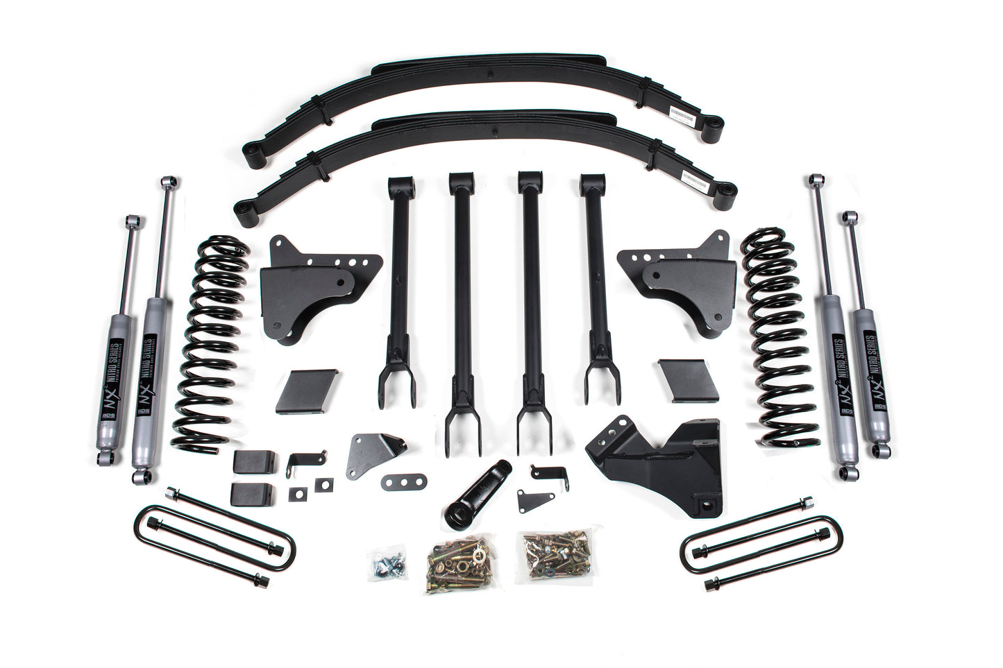 BDS SUSPENSION 6 Inch Lift Kit W/ 4-Link - Ford F250/F350 Super Duty (08-10) 4WD - Diesel BDS553H