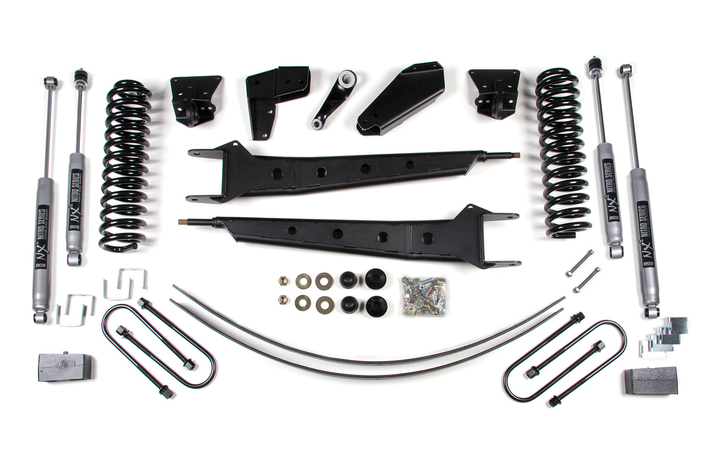 BDS SUSPENSION 4 Inch Lift Kit W/ Radius Arm - Ford F150/Bronco (80-96) 4WD BDS363H