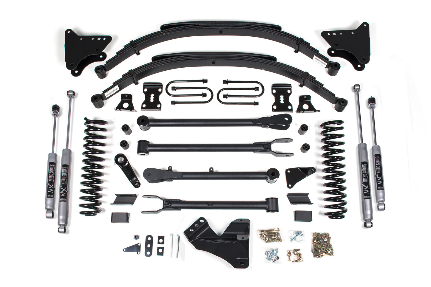 BDS SUSPENSION 4 Inch Lift Kit W/ 4-Link - Ford F250/F350 Super Duty (08-10) 4WD - Gas BDS557H