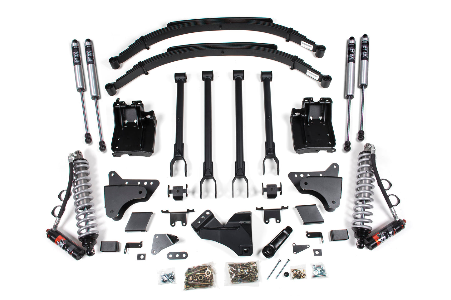 BDS SUSPENSION 6 Inch Lift Kit W/ 4-Link - FOX 2.5 Performance Elite Coil-Over Conversion - Ford F250/F350 Super Duty (11-16) 4WD - Diesel BDS597FPE