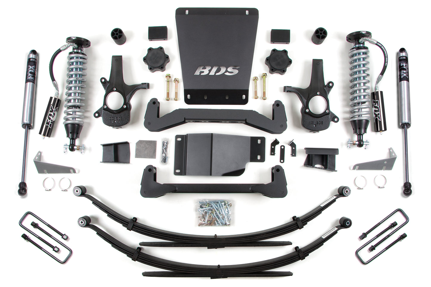 BDS SUSPENSION 6 Inch Lift Kit - FOX 2.5 Coil-Over - Chevy Silverado Or GMC Sierra 1500 (07-13) 4WD BDS177F