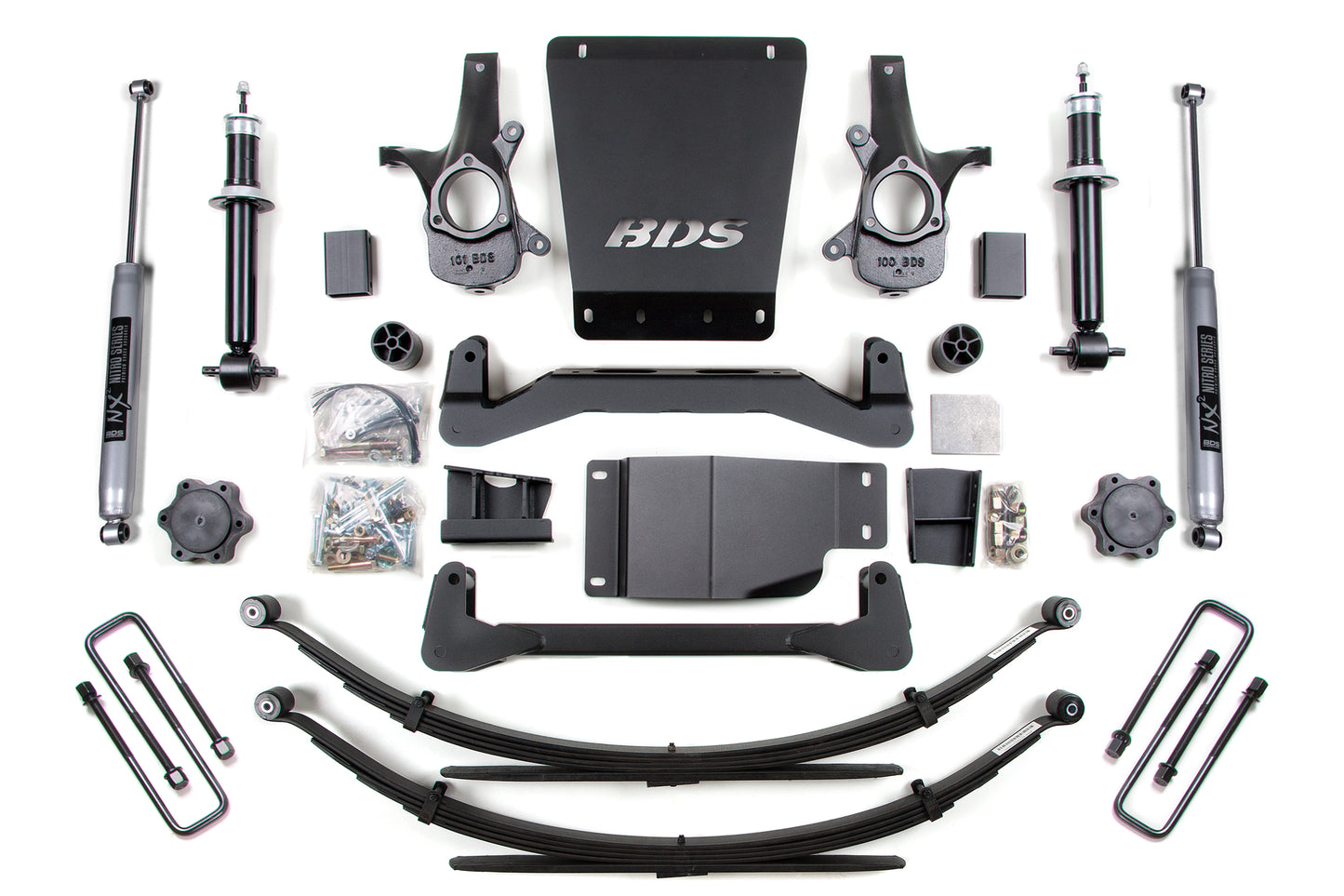 BDS SUSPENSION 6 Inch Lift Kit - Chevy Silverado Or GMC Sierra 1500 (07-13) 4WD BDS177H