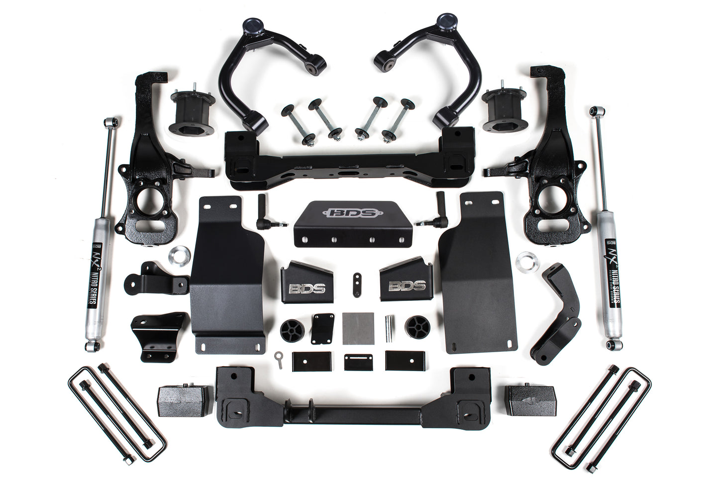 BDS SUSPENSION 4 Inch Lift Kit - Chevy Silverado Or GMC Sierra 1500 (19-24) 4WD - Diesel BDS1802H