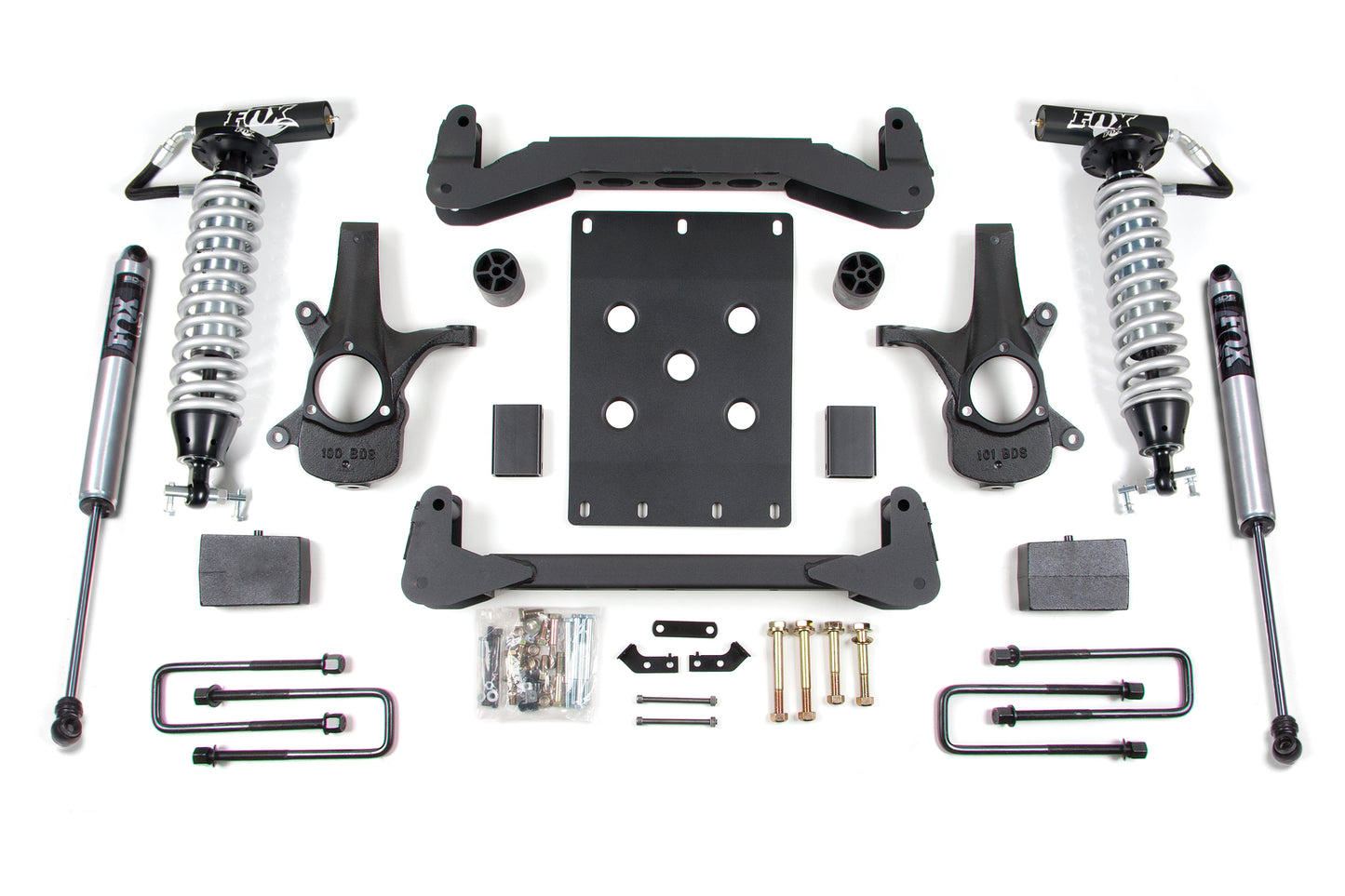 BDS SUSPENSION 4 Inch Lift Kit - FOX 2.5 Coil-Over - Chevy Silverado Or GMC Sierra 1500 (07-13) 2WD BDS186F