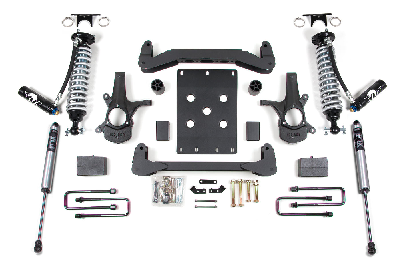 BDS SUSPENSION 4 Inch Lift Kit - FOX 2.5 Coil-Over - Chevy Silverado Or GMC Sierra 1500 (07-13) 2WD BDS186FDSC