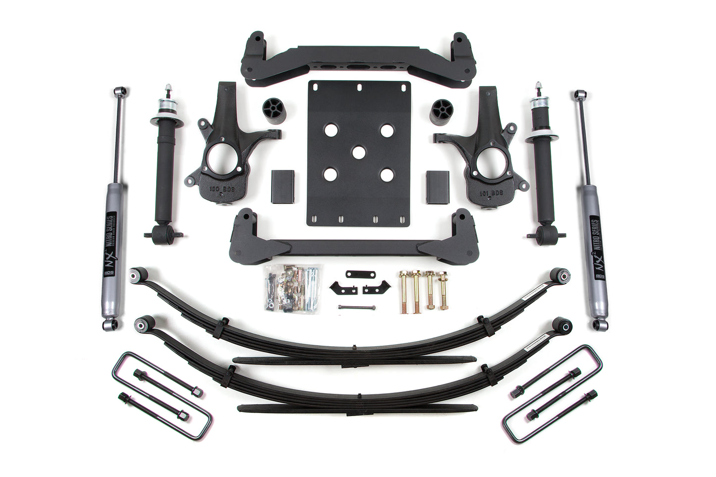 BDS SUSPENSION 4 Inch Lift Kit - Chevy Silverado Or GMC Sierra 1500 (07-13) 2WD BDS187H