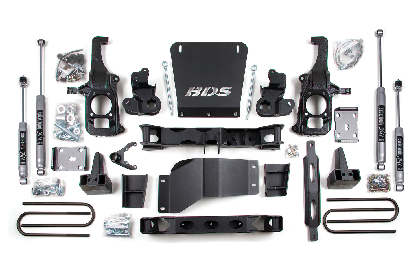 BDS SUSPENSION 6.5 Inch Lift Kit - Chevy Silverado Or GMC Sierra 2500HD/3500 (11-19) 2/4WD BDS196H