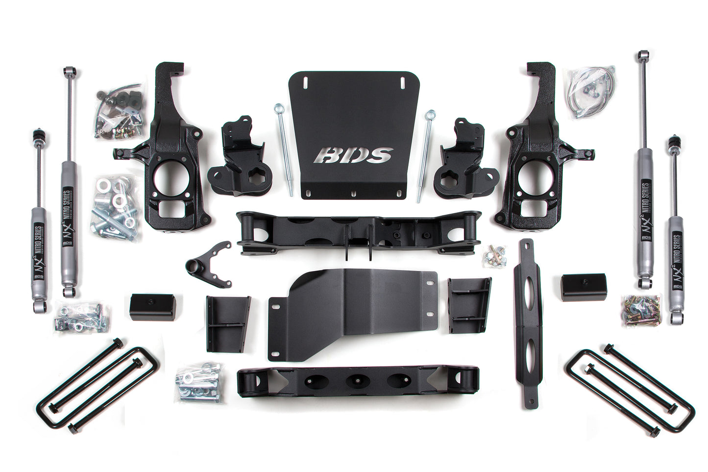 BDS SUSPENSION 6.5 Inch Lift Kit - Chevy Silverado Or GMC Sierra 2500HD/3500 (11-19) 2/4WD BDS198H