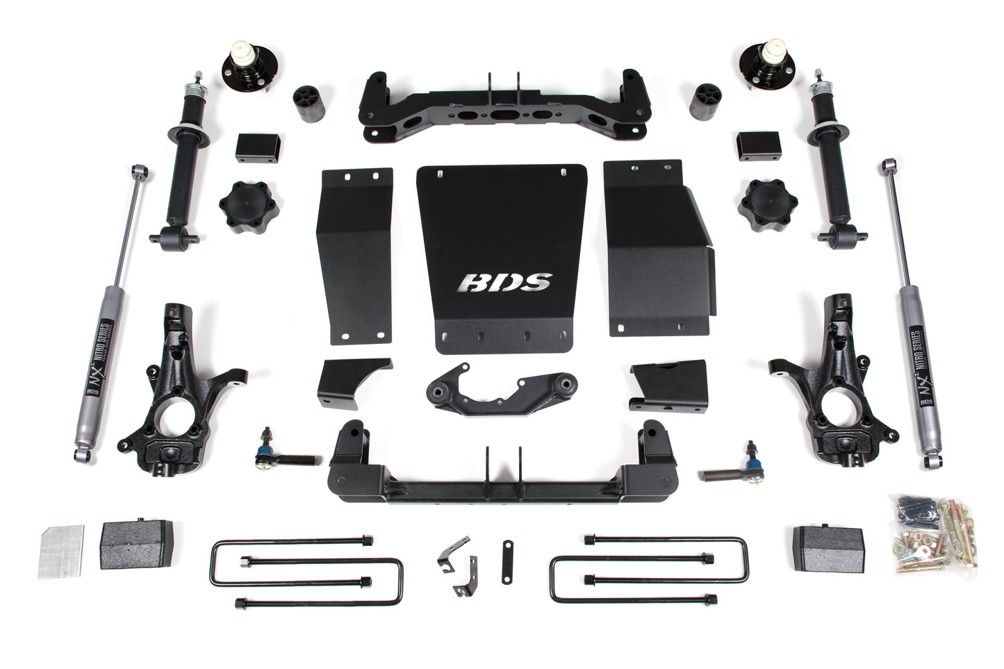 BDS SUSPENSION 4 Inch Lift Kit - Chevy Silverado Or GMC Sierra 1500 (14-18) 4WD BDS713H