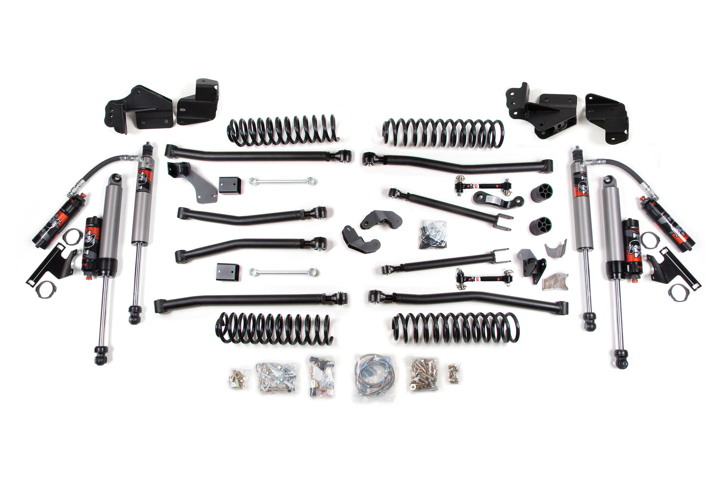 BDS SUSPENSION 4.5 Inch Lift Kit - Long Arm - Jeep Wrangler JK (07-18) 4-Door BDS1407FPE