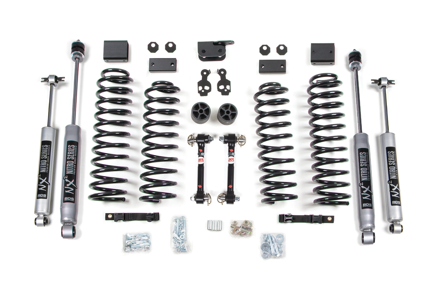 BDS SUSPENSION 3 Inch Lift Kit - Jeep Wrangler JK (07-11) 2-Door BDS1423H